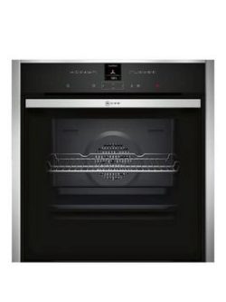 Neff B57Cr22N0B 60Cm Slide And Hide Single Electric Oven With Pyrolytic Self-Cleaning Cycle - Stainless Steel